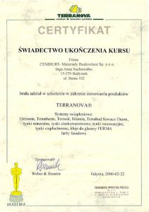 CERTYFIKAT TERANOVA
